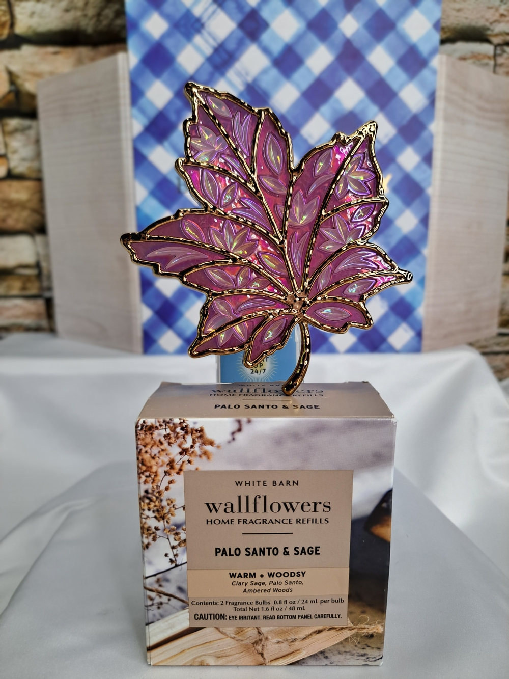 BATH & BODY WORKS WALLFLOWER PLUG-IN HOME FRAG. 3-PIECE SET 'PALO SANTO & SAGE'